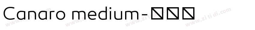 Canaro medium字体转换
